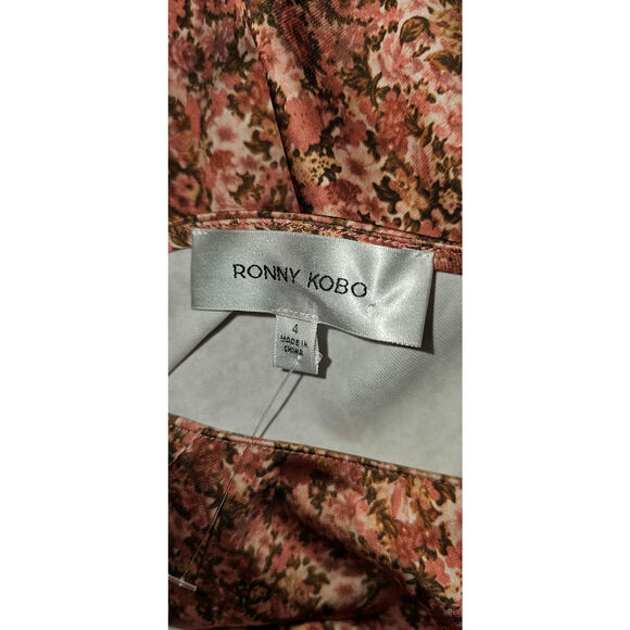 New Anthropologie BHLDN Ronny Kobo Samra Satin Twist-Halter Column Gown  SIZE 4 - Picture 8 of 8